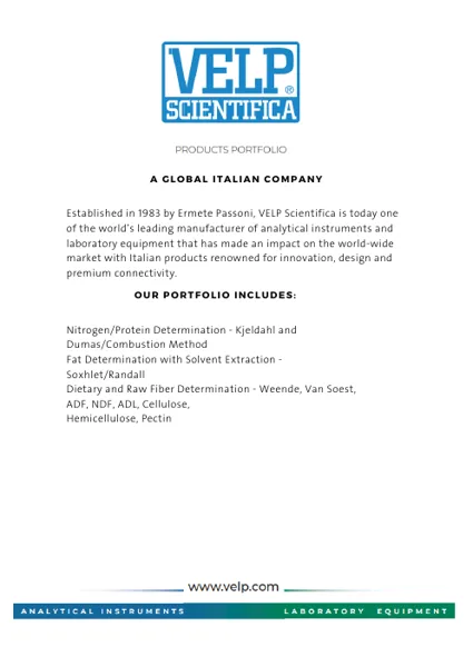 VELP Scientifica Brochure
