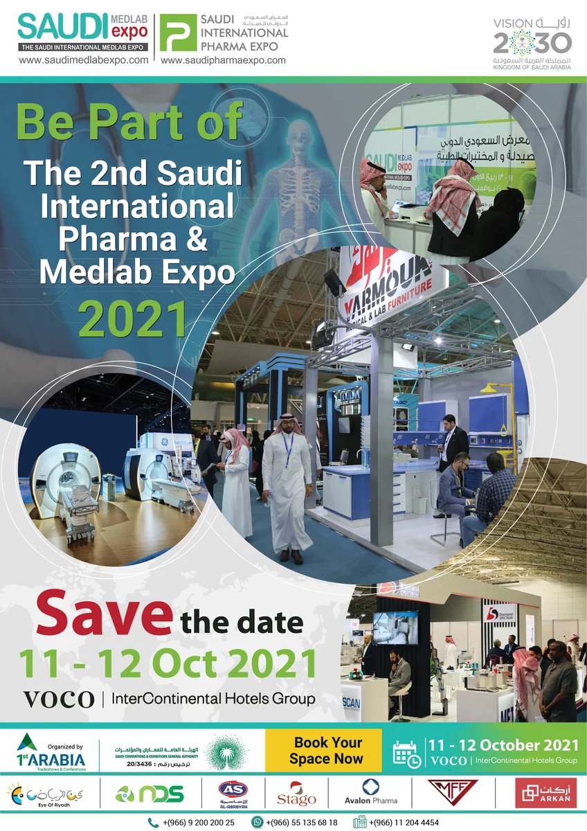 Saudi International Pharma Expo 2021 in Riyadh, sponsored by ARKAN Development Co.